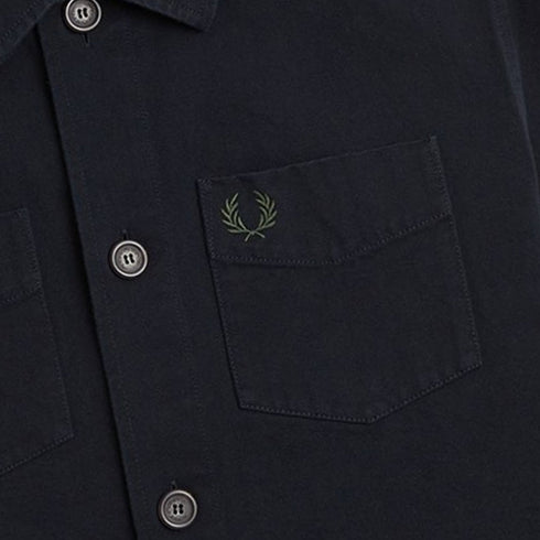 Fred Perry M6627 102 Black Over Shirt Mens XS